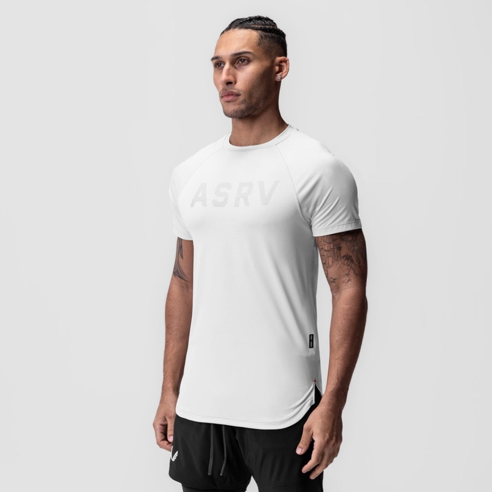 Men’s ASRV Silver-Lite Established Tee Shirt DSG-0660 - Medium - White